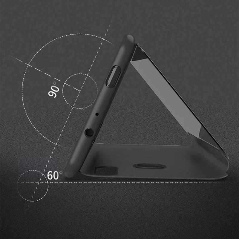 Роскошный смарт-зеркальный чехол для Xiaomi Mi 13T 12T 11T 10T 9T Pro Coque для Mi 14 13 12 11 Lite Ultra Leather Flip Stand Phone Cover