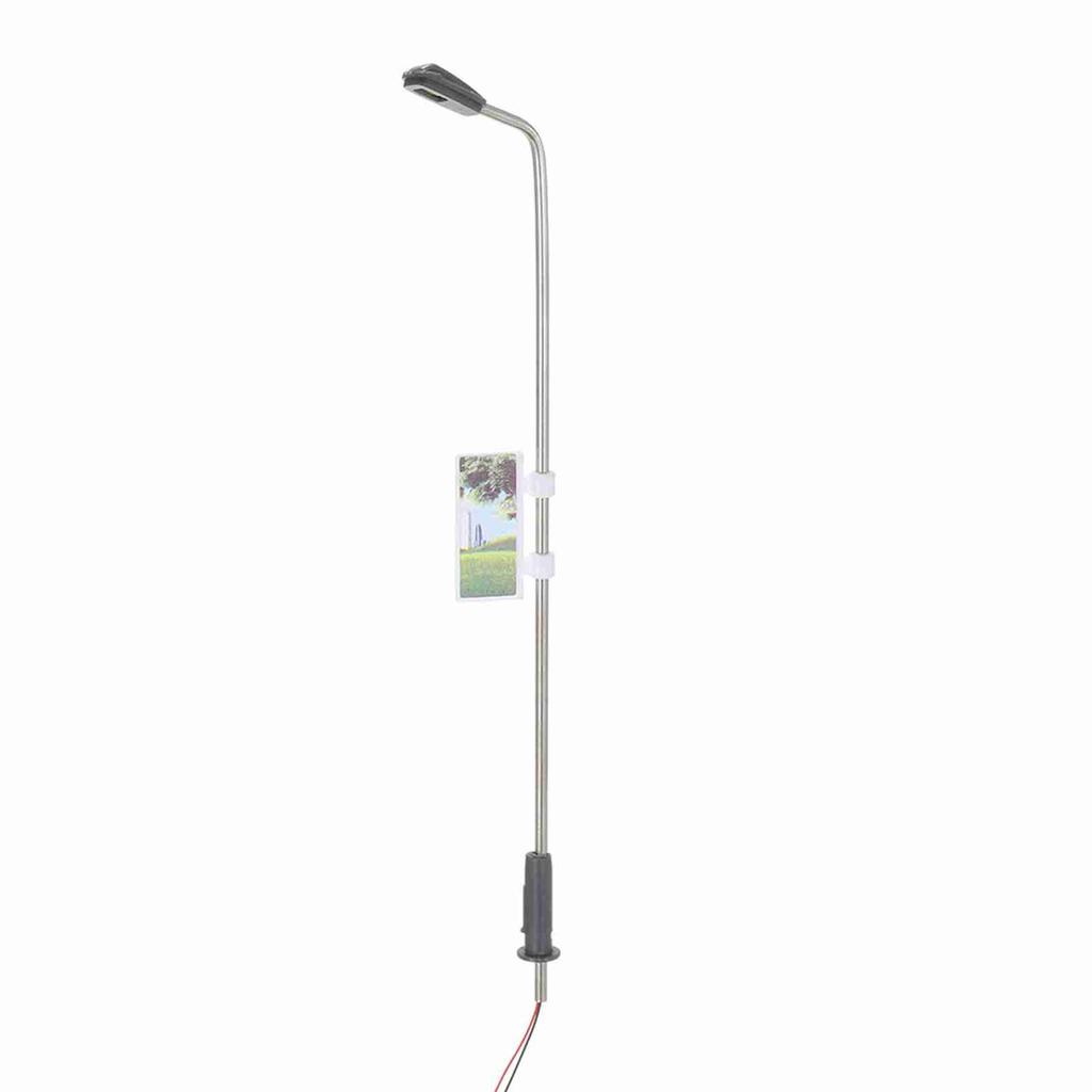 20 шт. Теплый белый Модельные уличные фонари Макет Фонарный столб Железная дорога Поезд Сад Игровая площадка Пейзаж Светодиодная лампа Освещение 1:100