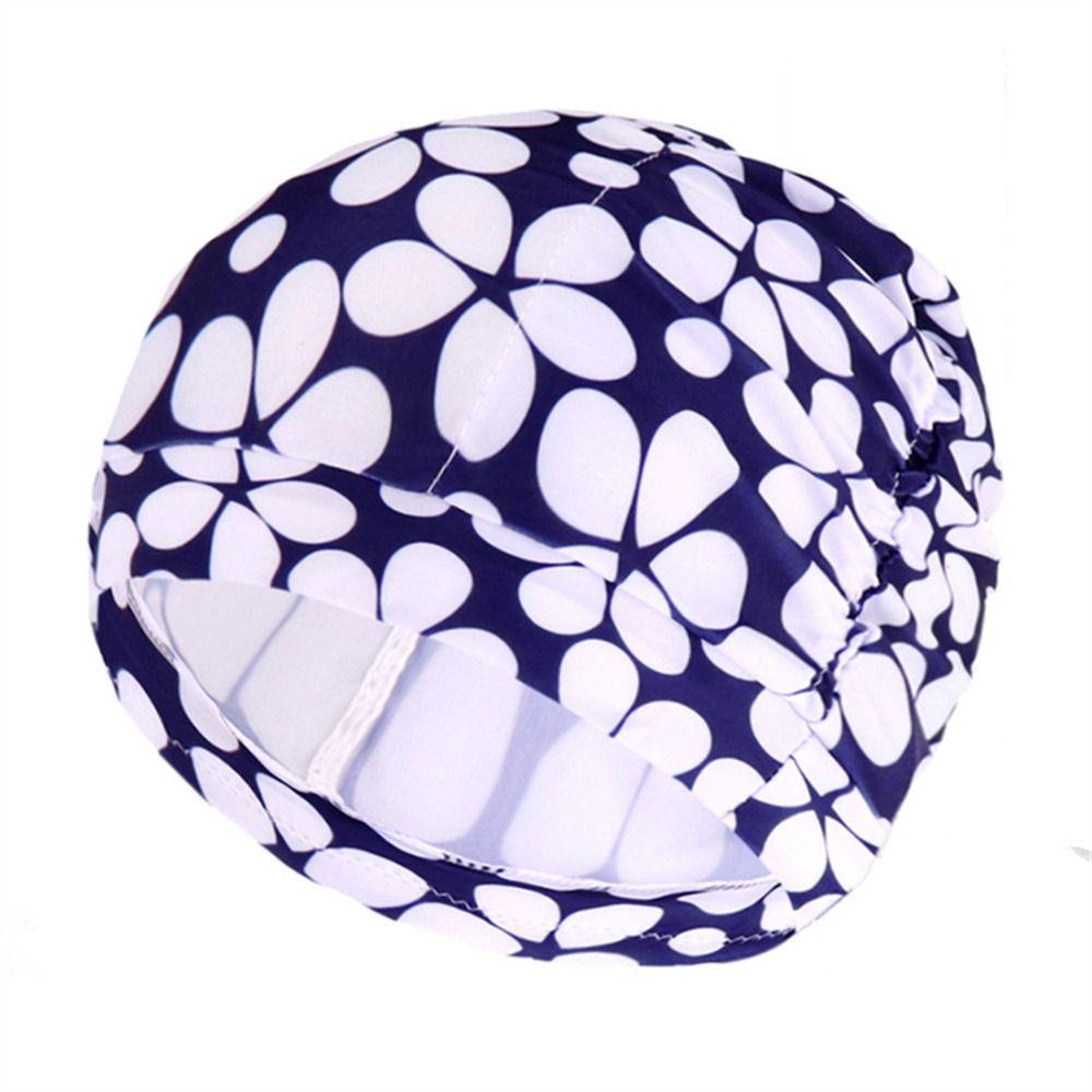 Шапочка для плавания с принтом цветов, высокая эластичность, для длинных волос, шапочка для дайвинга, шапочка для плавания, шапочка для бассейна