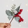 Multicolor Christmas Pine Branches DIY Accessories Simulation Red Berries  Wedding Ornament