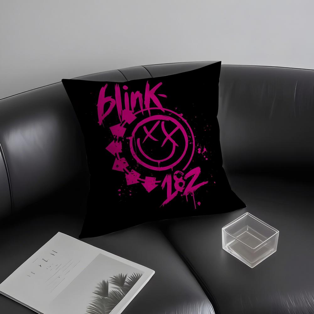 Чехол для подушки с принтом группы B-Blink 182 Ультрамягкая, приятная для кожи ткань Комфорт как в облаках и скрытая молния