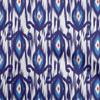 Cotton Flex Dark Blue Fabric Ikat Fabric For Sewing Printed Craft Fabric By The Yard 40 Inch