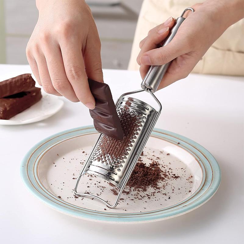 LMETJMA 5 шт. набор терок для сыра из нержавеющей стали терка для сыра лимонная терка с ручкой кухонная терка для овощей JT360