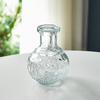 Стеклянная ваза для гидропоники с тиснением, мини-стеклянная ваза для цветочной композиции