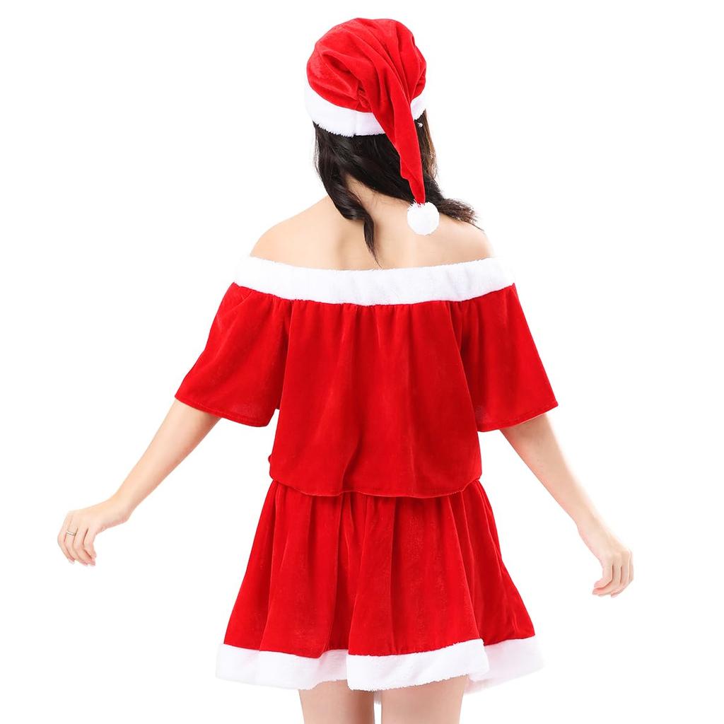 HOLOUN Santa Dress, Christmas Costume, Women's Santa Costume, Cute, Size S