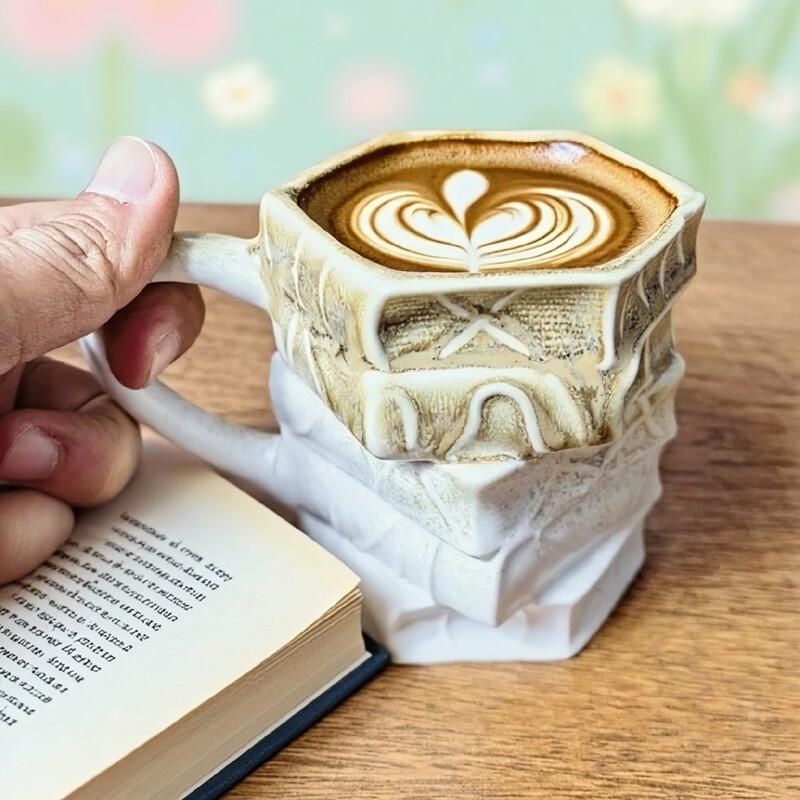 Керамическая кружка для кофе OLOEY с глазурью, с веревкой для переноски