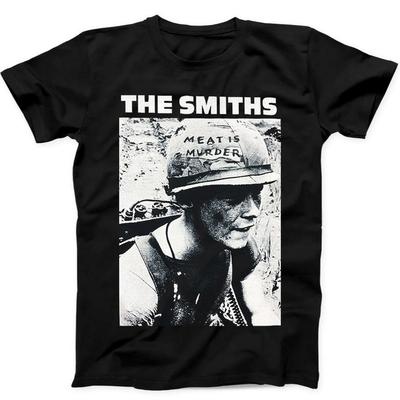 230 г/м² 100% хлопок The Smiths Meat Is Murder панк-рок ретро музыка подарочная футболка черная футболка B18