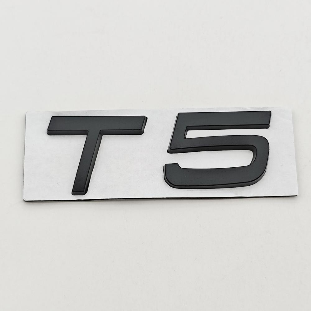 3d Metal Badge Car Rear Trunk Logo T5 T6 AWD Emblem for Volvo S40 S60 S90 XC40 XC60 XC90 V50 V70 T5 T6 AWD Sticker Accessories