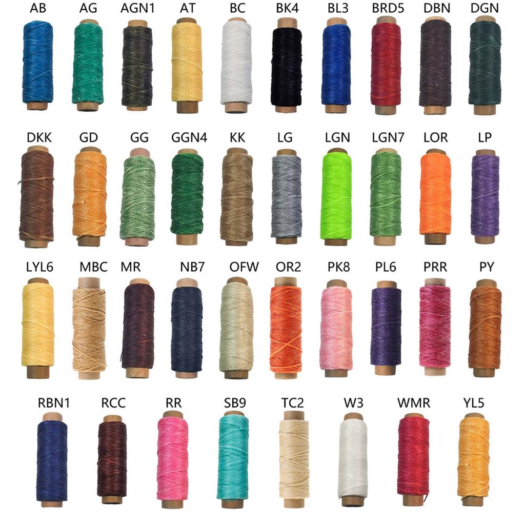 50 м 150D Плоская вощеная нить 0,8 мм толщиной Вощеный шнур Нить для ручного шитья Швейная нить для кожевенного дела DIY Аксессуары