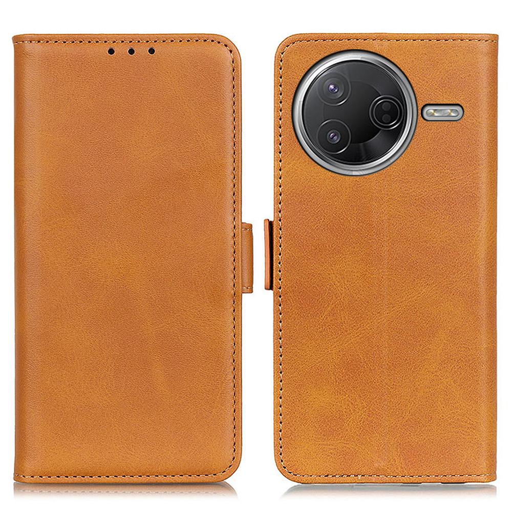 Чехол из искусственной кожи для Xiaomi Poco F7 Pro 5G/F7 Ultra 5G/Redmi K80 Pro 5G/K80 5G с подставкой, текстура коровьей кожи, чехол для телефона