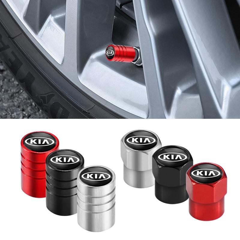 FAIG8 Car Tire Wheel Valve Caps Cover Suede Car Key Chain Ring Keychain For Kia Sportage Carnival Seltos Sorento Rio Borrego Ceed Niro