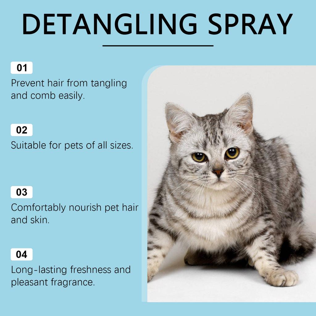 Yegbong Anti‑Tangle Spray for Dogs, Prevent Hair‑Tangling and Make Fur Smooth and Fluffy