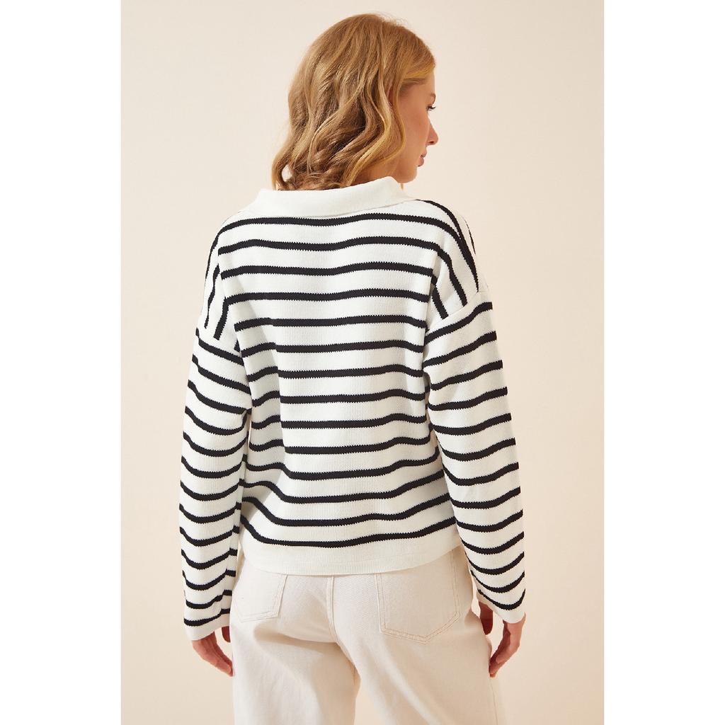 Women's Polo Neck Knitwear Sweater Us00293