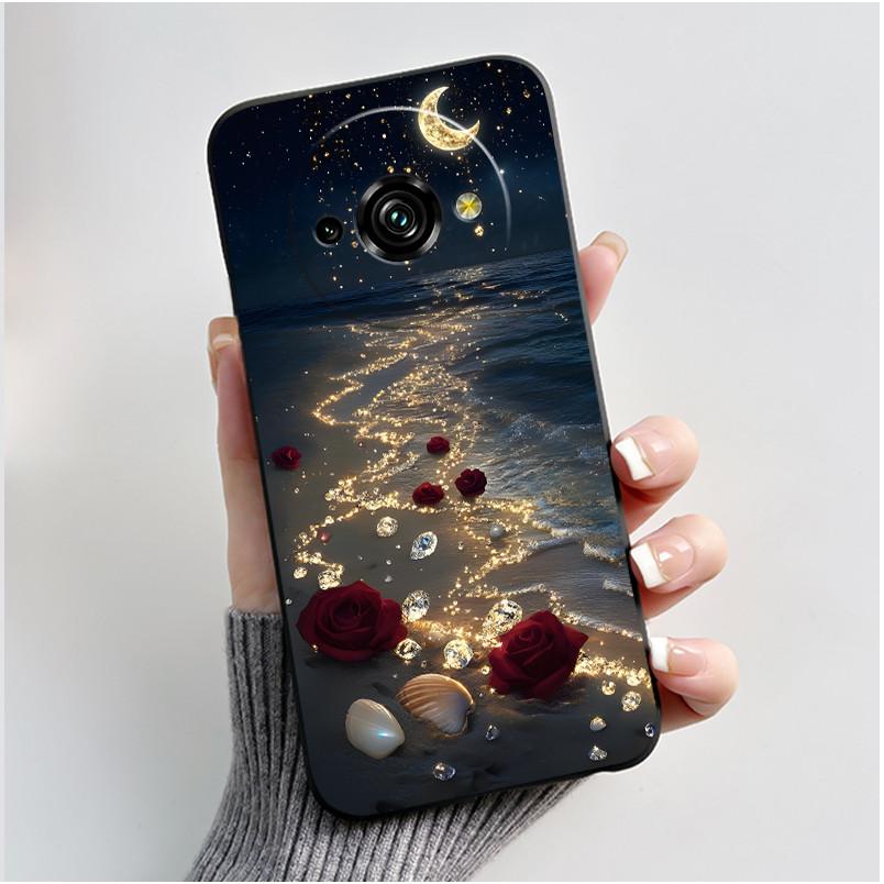 Для Oukitel C59 Чехол Oukitel C59 Pro Обложка Роскошный Милый Любовь Кролик Забавный Узор Черный ТПУ Мягкий Силикон Защитный Чехол для Телефона