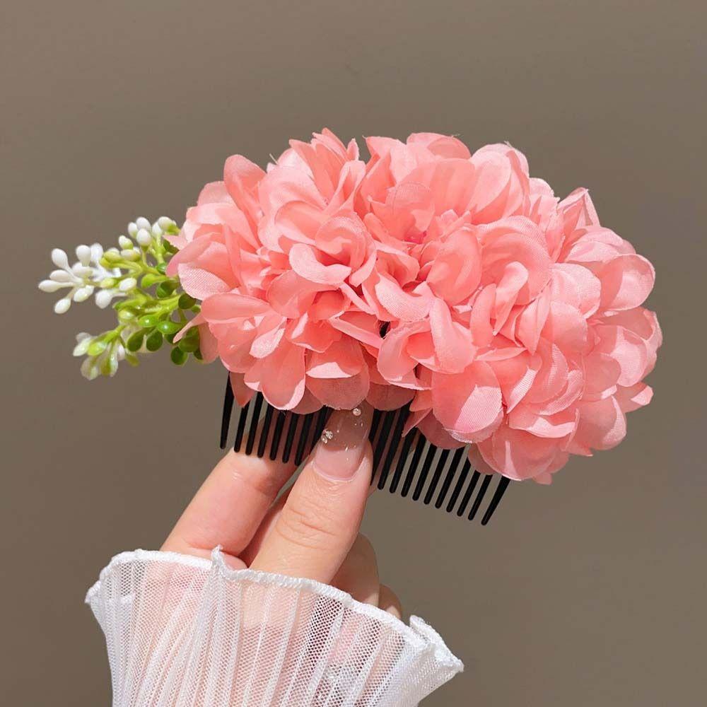 Headwear Flowers Hairpin Thai Style Chignon Hair Clips Floral Hair Comb  Water Splashing Festival