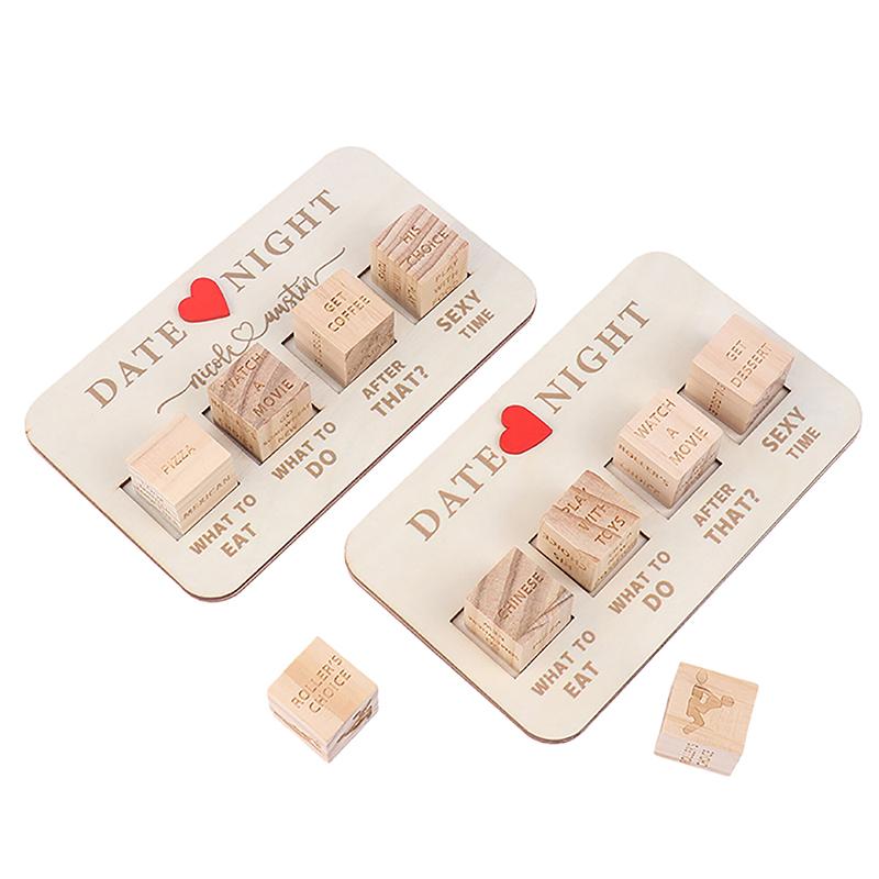 Набор деревянных игральных костей Идеи для свиданий Игра в кости Романтическая игра для пар на свидание Игра в кости Решение для пар Секс-игры