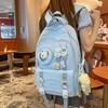New High-value, Fresh and Sweet Candy-colored Backpack, Lightweight and Large-capacity Backpack for Junior High School Students