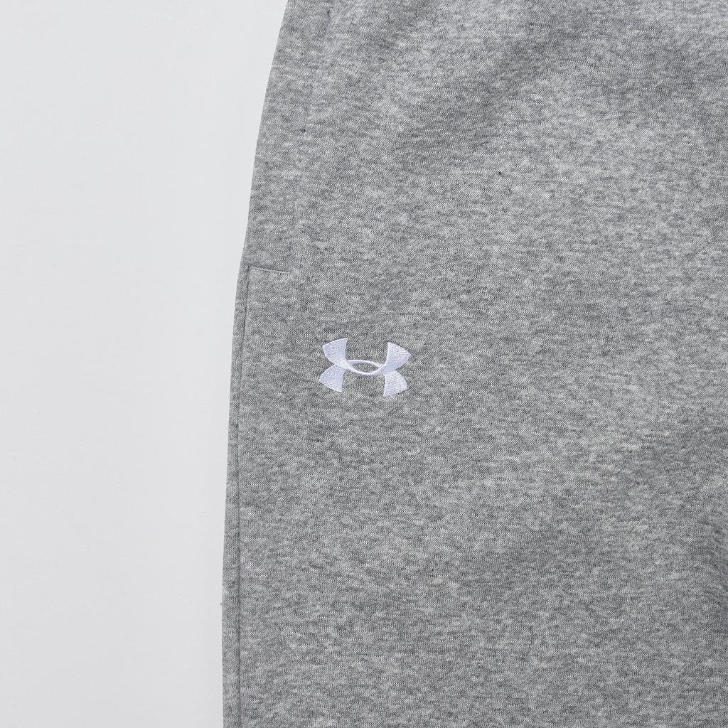 Under Armour Rival Fleece Брюки-лужи Модные Удобные Мягкие Приятные к коже Однотонные Брюки с манжетами Повседневные Мужские брюки Белый Серый 1383097-011