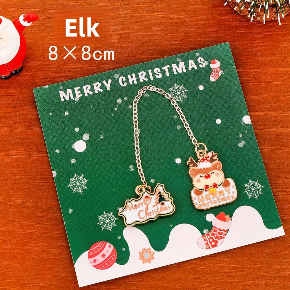 Christmas Metal Pendants, Bookmarks, Cute Christmas Pendants for Students, Book Holders, Christmas Stationery Small Gifts