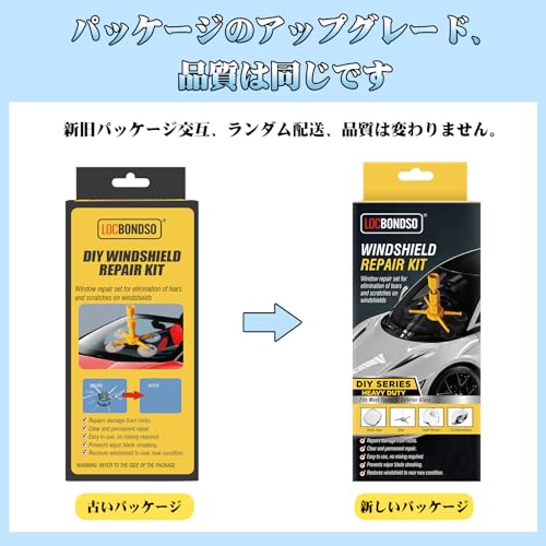 Набор для ремонта стекла LOCBONDSO, Набор для ремонта сколов и царапин на камне, Набор для ремонта сколов на лобовом стекле, Включена инструкция на японском языке (Царапины от сколов камней