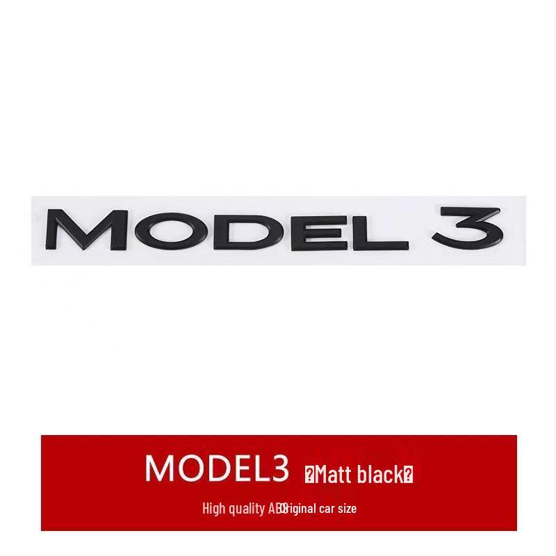 Tesla Model Y & 3 Front/Rear Trunk English Letter Logos Sticker