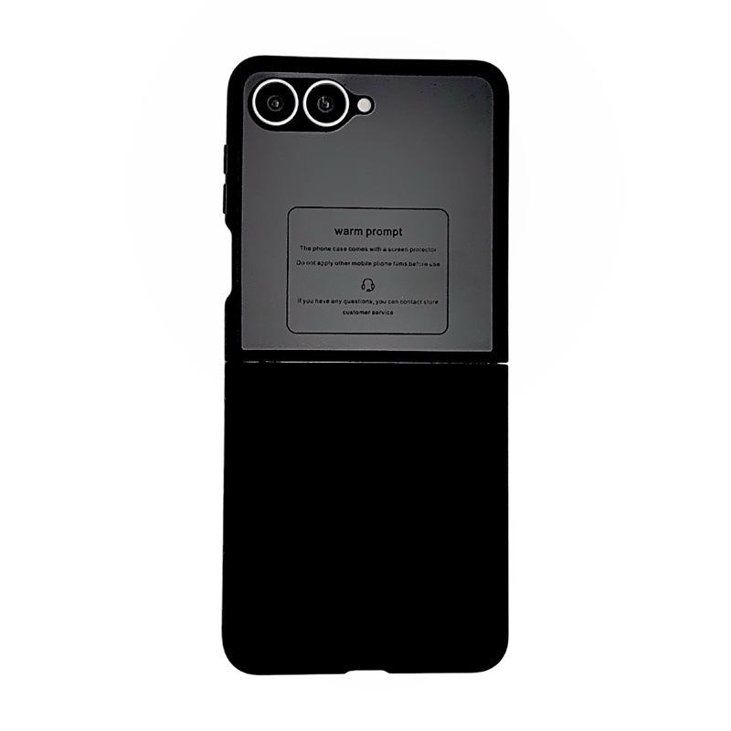 Прозрачный ударопрочный складной чехол Samsung Z Flip 6/7/8 со встроенной пленкой