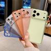 Применимо к чехлу для мобильного телефона iPhone17PROMAX матовый ТПУ прозрачный цвет Apple 16 ультратонкий 14 противоударный i15 защитный чехол