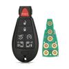 433Mhz ID46 Chip Remote Car Key For Chrysler Town & Country 300 For Jeep Grand Cherokee Dodge Caravan Journey IYZ-C01C 2008-2013