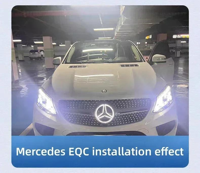 AABGU1 Car Front Grilled Star Emblem LED Illuminated Logo White Blue Red Light for Mercedes Benz W204 GLK200 GLK260 GLK350 2013-2015