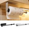 Adhesive Wall Mount Paper Towel Holder Punch-Free Roll Paper Dispenser  Bathroom