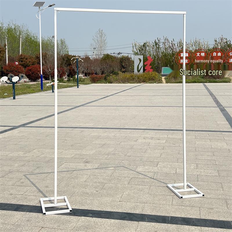 Золотая телескопическая кованая свадебная арка-стойка для украшения сцены