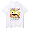 Smiling Friends Cartoon Print T-shirt Comfortable Women Women Summer Tshirts Manga Funny Tees Graphic T Shirts