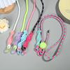 Adjustable Crossbody Dopamine Contrast Color Braided Universal Phone Lanyard