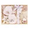LOLO Et COCO Bisera Seisakusho Baby Shower Gift Set Bear Living In Paris Medium Basket Pink Beige Set Made In Japan Baby Gift 7-piece