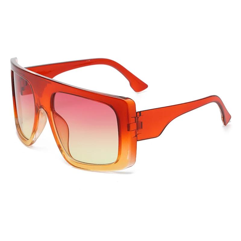 Oversized Square Sunglasses Women Retro Black Gradient Sun Glasses For Men Big Frame Sunglass Uv400 Eyeglasse Shades