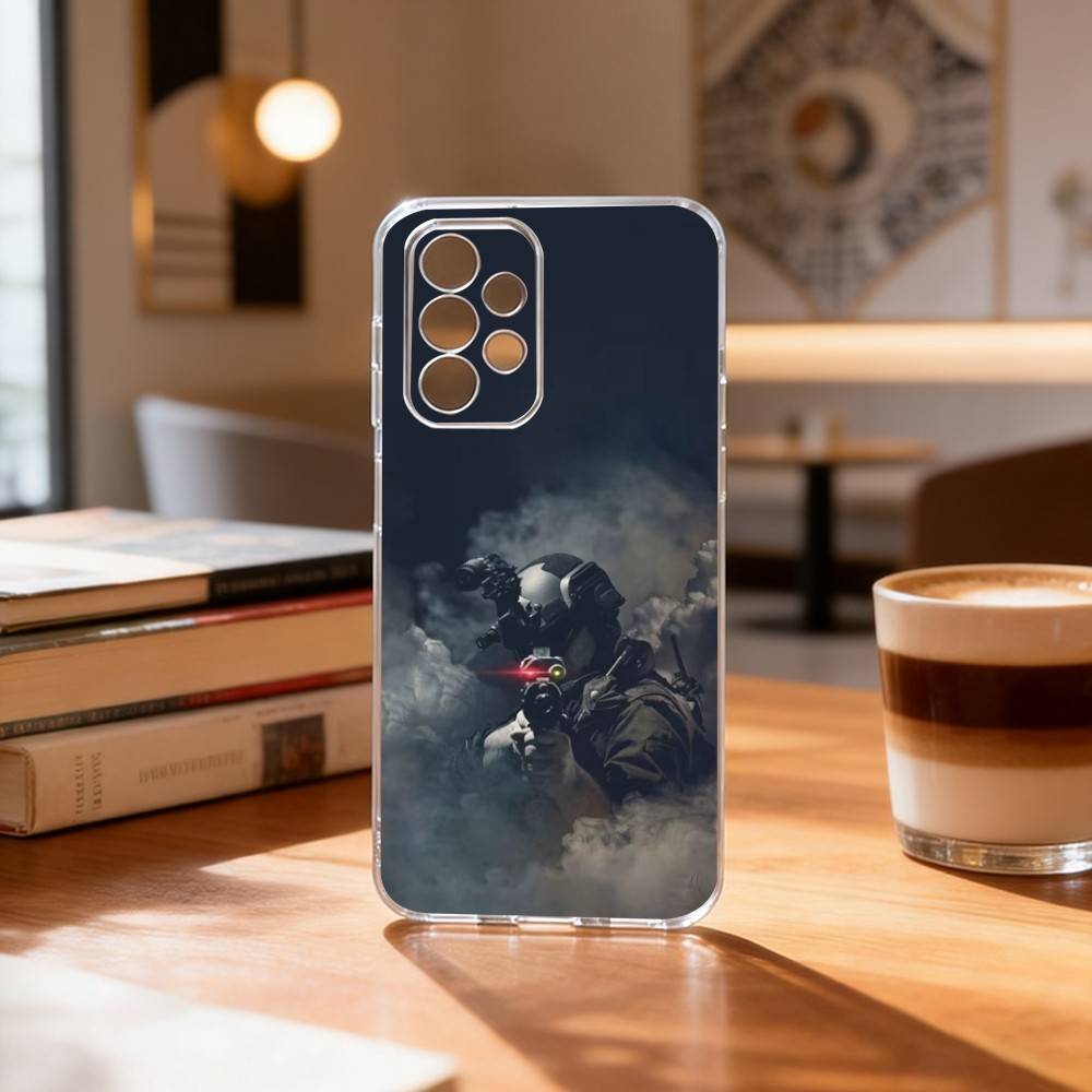 GAME D-delta force Phone Case Transparent Silicone Soft For Samsung S25,S24,S21,S22,S23,S30,Ultra,S20,Plus,Fe