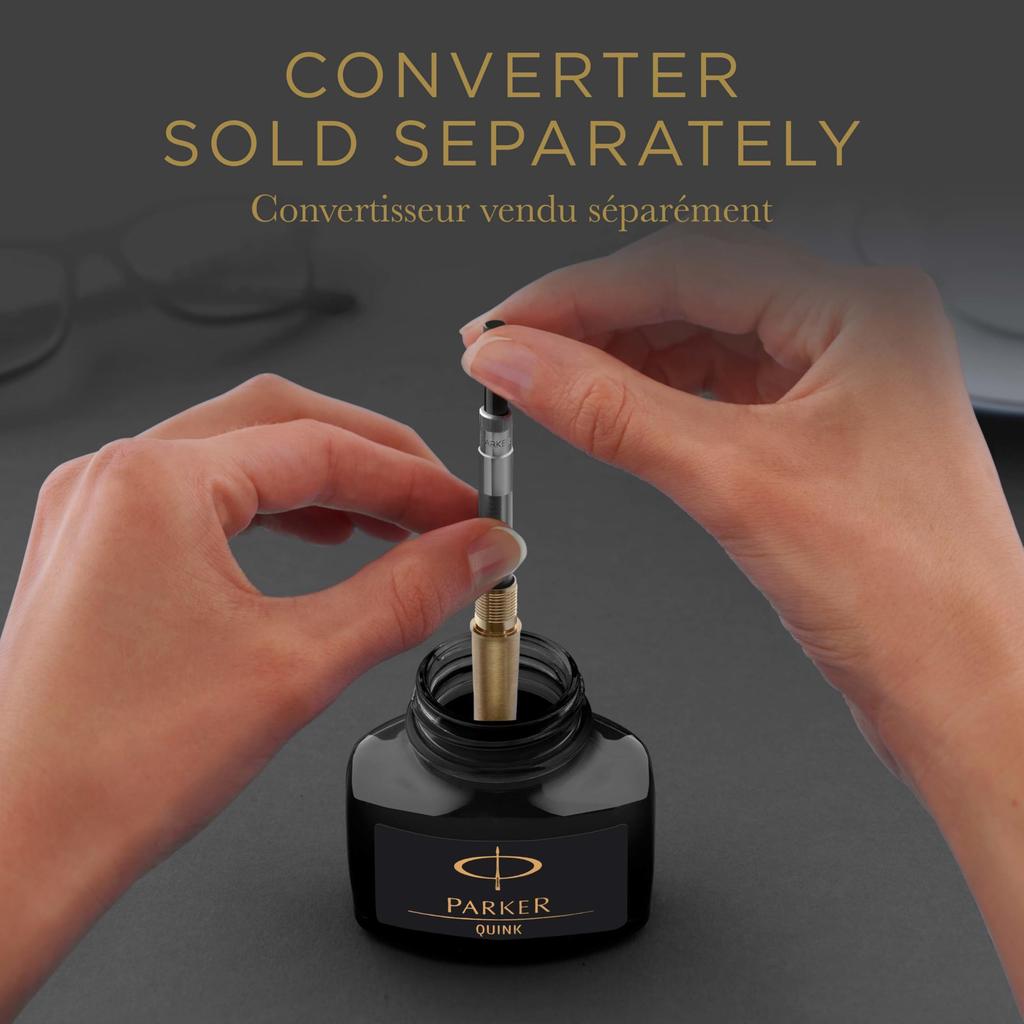 PARKER Quink Bottled Ink 1950378 57ml Blue-Black (Official Import)