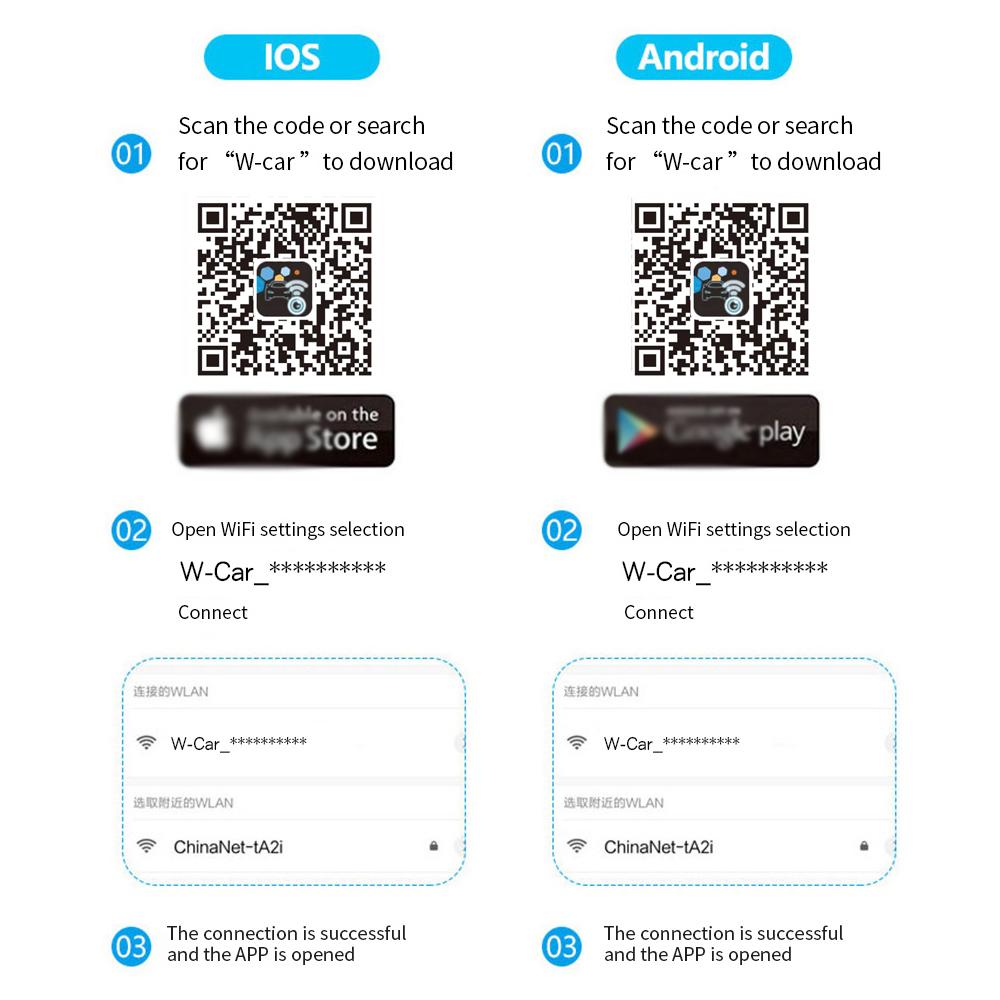 Автомобильная камера заднего вида Wi-Fi HD 170-градусная камера заднего вида Беспроводная водонепроницаемая камера заднего вида Wi-Fi 12 В 24 В для Android Ios