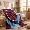 West Ham United Football Print Flannel Blanket Soft Warm Sofa Bed Throw Blanket For Home Office Bedroom