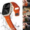 Спортивный ремешок для Apple Watch Ultra 9 8 7 6 SE 5, мягкий силиконовый легкий браслет-ремешок для iWatch 38 мм, 40 мм, 42 мм, 44 мм, 45 мм, 49 мм