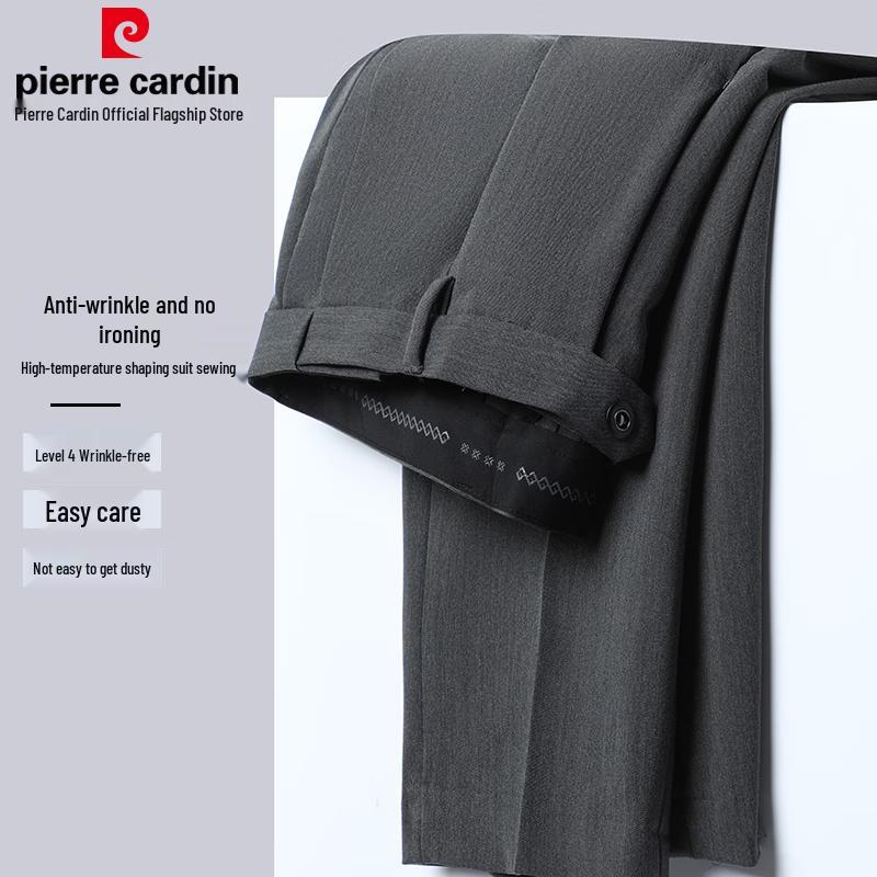 Pierre Cardin Мужские немнущиеся брюки прямого кроя