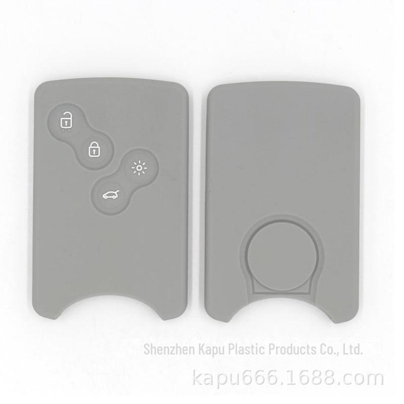 Чехол для 4-кнопочной сигнализации Renault Smart с набором ключей с рисунком смущающего лица