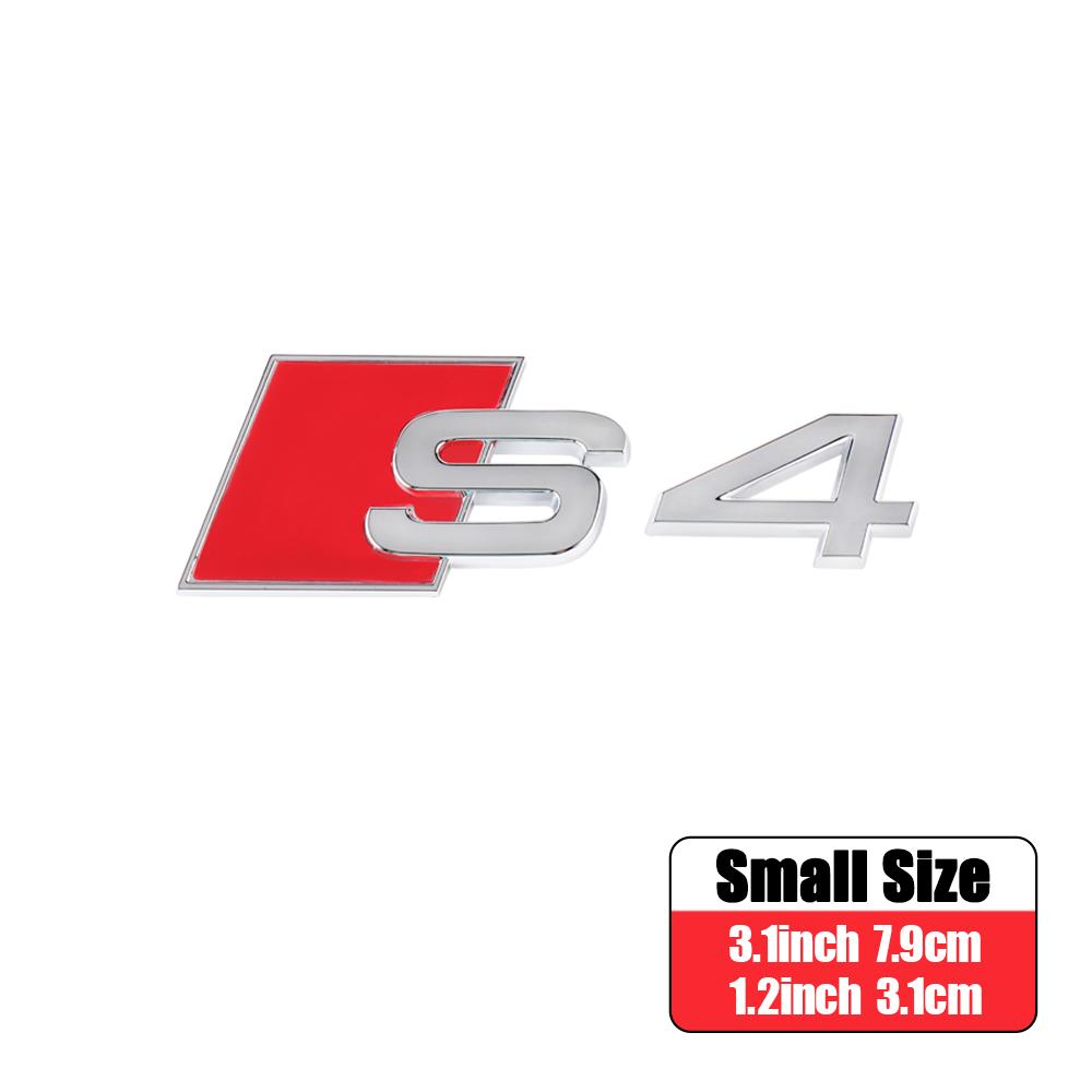 3D ABS Car Body Rear Trunk Badge Sticker Decoration Auto Modification Accessories for Audi S3 S4 S5 S6 S7 S8 Tail Emblem Decals