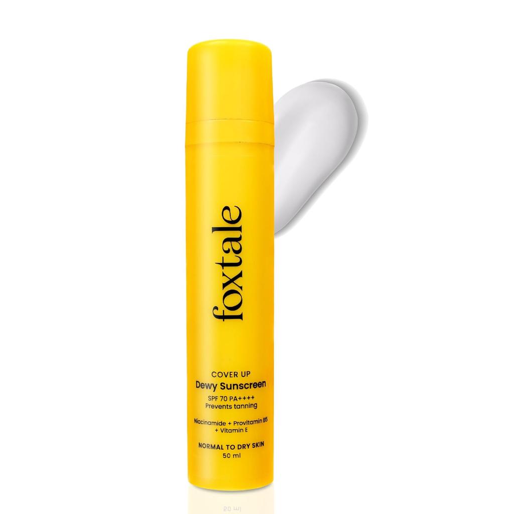 Foxtale SPF 70 Niacinamide Dewy Sunscreen with PA++++ 50ml