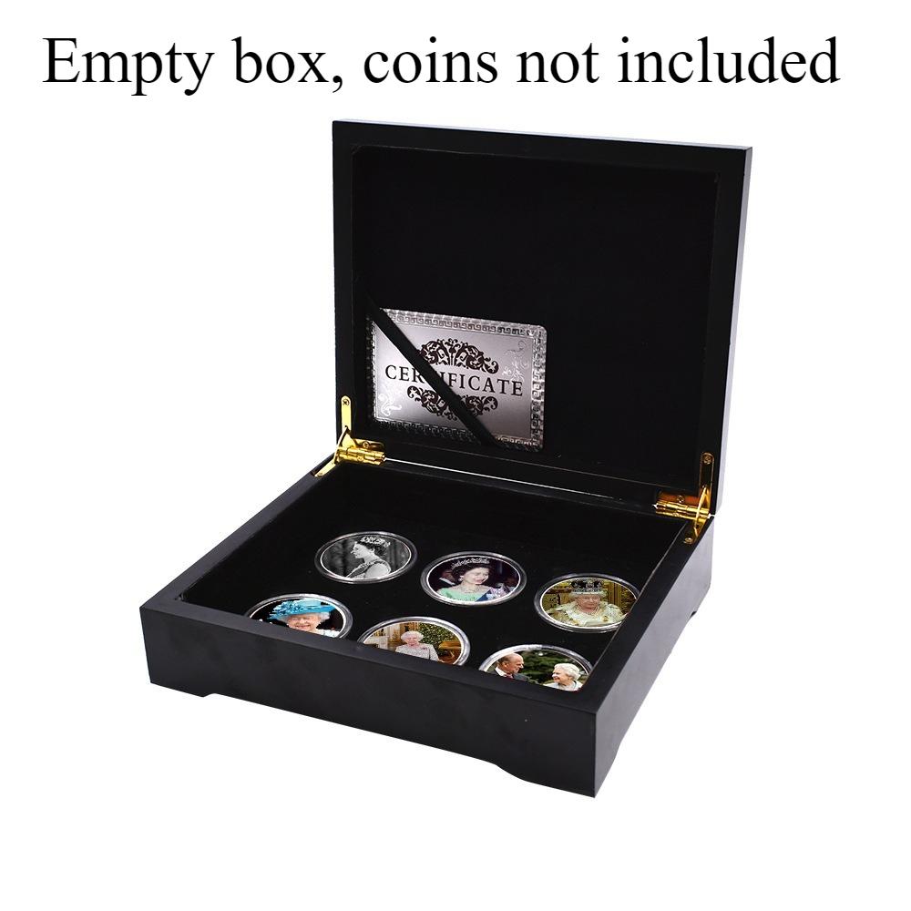 Queen Elizabeth commemorative coins, 10 pieces, Elizabeth commemorative coins for various age groups, family collection