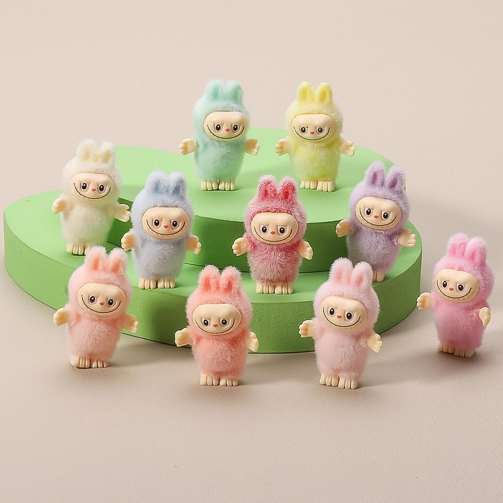 Mini Labubu Baby Doll Decoration Car Center Console Car Cute Bubble Matt Small Adorable Diy Accessories