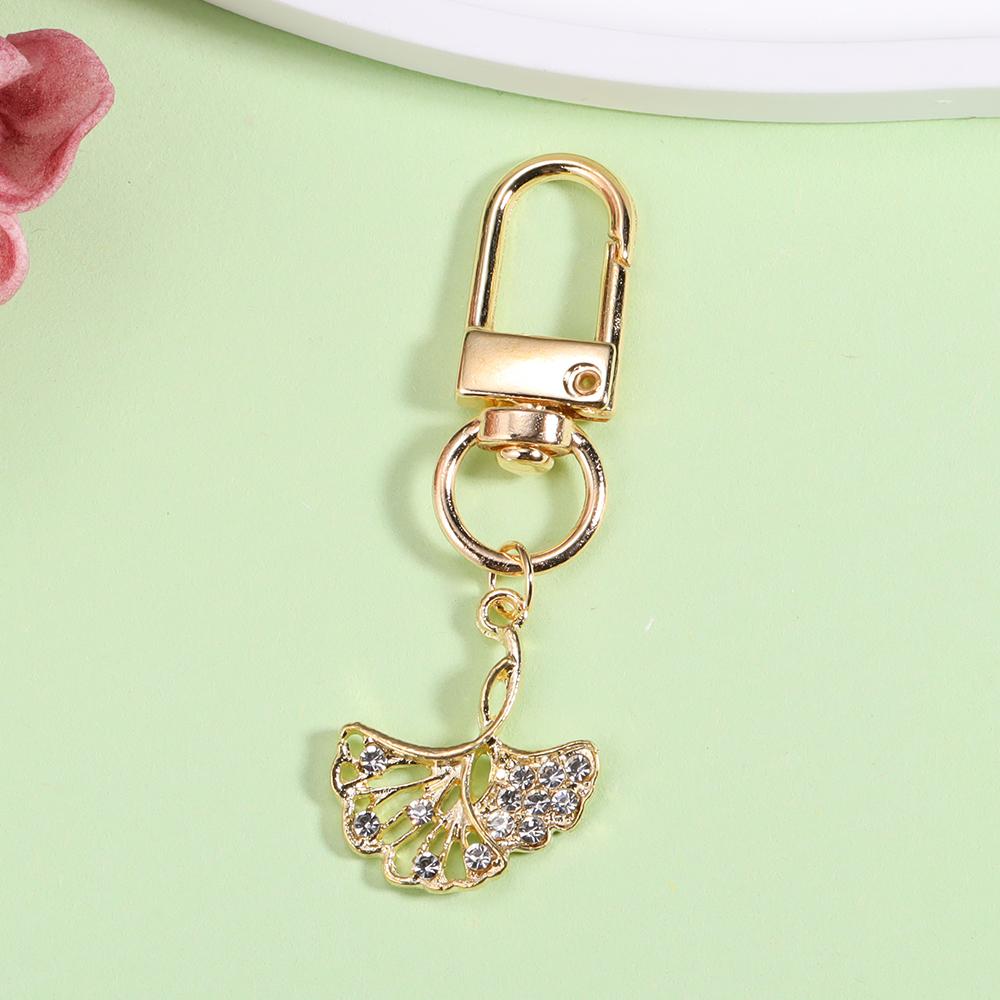 Блестящий хрустальный жемчуг Брелок Снежинка Бохо Металлический брелок из цинкового сплава Кольцо для ключей для женщин Детей Рождественские аксессуары Ключница