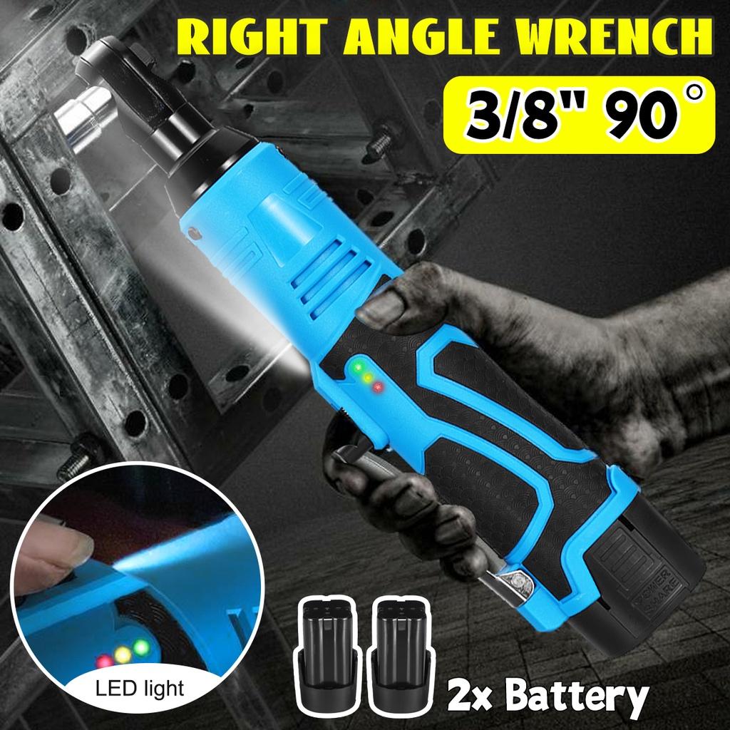 100 Нм, 18 В, беспроводной электрический гаечный ключ, инструмент для ремонта, перезаряжаемый угловой ключ с комплектом зарядного устройства из 2 батарей