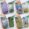 Чехол Claude Monet Garden Lotus Bridge для iPhone 15 14 13 12 11 Pro Max XS X XR SE 2020 2022 7 8 Plus 12 13 Mini Cover Shell