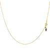 Gold Chain Necklace 18K K18 Cut Ball Width Maximum 45cm Length Adjustable [Lara Christie] 0.7mm Approx. 1.2g Lc97-0011